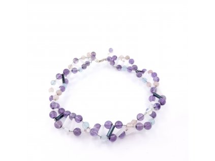 Gift voucher DNA Crystal bracelet based on the DNA template of 2 persons