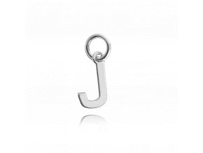 MINET Stříbrný přívěs drobné písmeno "J"