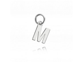 MINET Stříbrný přívěs drobné písmeno "M"