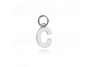 MINET Stříbrný přívěs drobné písmeno "C"