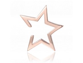 MINET Rose gold stříbrná záušnice EAR CUFF STAR