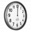 LAVVU Šedé hodiny Accurate Metallic Silver řízené rádiovým signálem - 3 ROKY ZÁRUKA! ⌀30cm