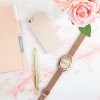 MINET Růžové dámské hodinky ICON ROSE GOLD MESH