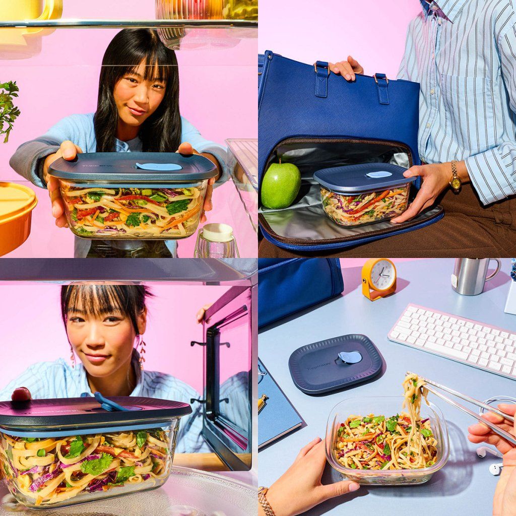 Tupperware Voila sklenené dózy v kuchyni