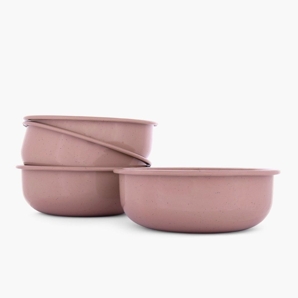 Barebones Rolled Enamelware smaltovaná miska 1 l staroružová