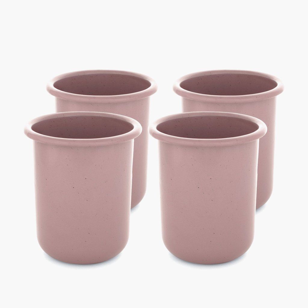 Barebones Rolled Enamelware smaltovaný pohár 473 ml staroružová