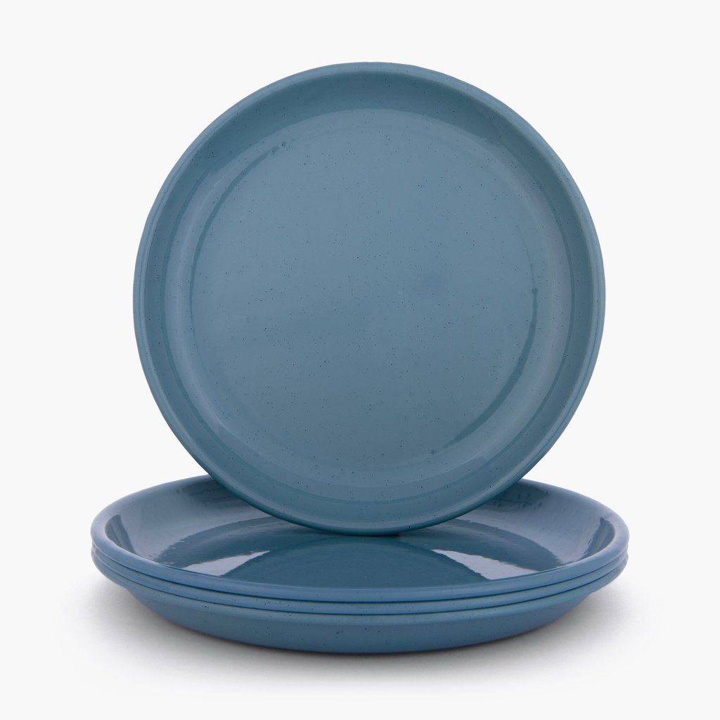 Barebones Rolled Enamelware smaltovaný tanier Ø 25,4 cm sivomodrá