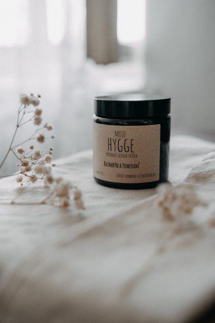 Sójová svíčka 120ml/180ml - Rozmarýn a Pomeranč
