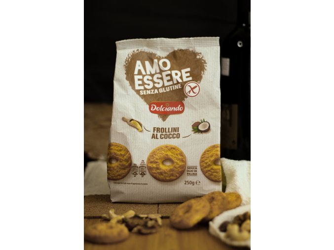 amo essere frollini cocco - sušenky bez lepku