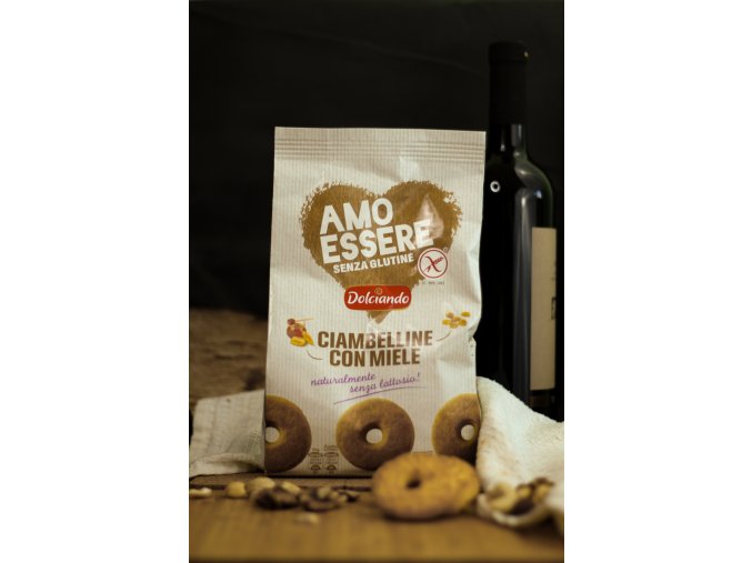 amo essere ciambelline con miele -  sušenky bez lepku