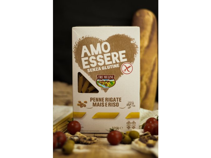 Amo Essere Penne Rigate - bez lepku - 500g