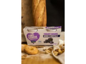 YOGURT MAGRO MORE E MIRTILLI  - příchuť borůvka a malina 2x125 g