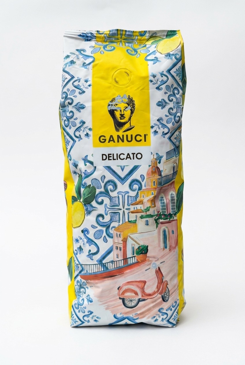 GANUCI Delicato 80% Arabica zrnková káva pro cold brew