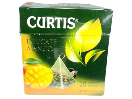 Curtis zelený čaj Delicate Mango pyramidy 20ks - 1