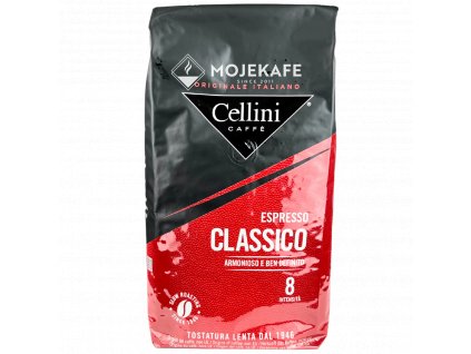 cellini caffe crema classico 70 arabica zrnkova kava 1 kg pruh