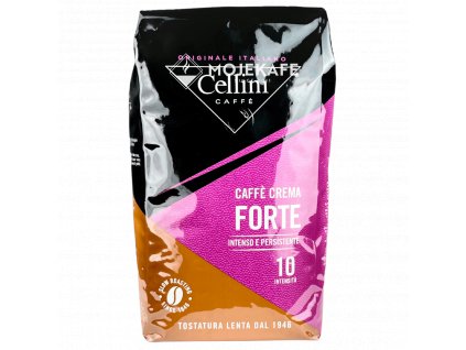 cellini caffe crema forte 40 arabica zrnkova kava 1 kg pruh