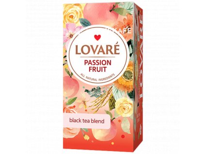 lovare porcovany caj cerny passion fruit 24 ks