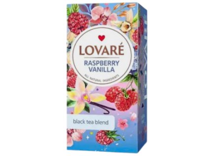 lovare raspberry vanilla 24ks cerny caj