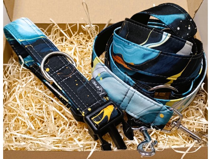 Obojek pro psa Mramor tmavý