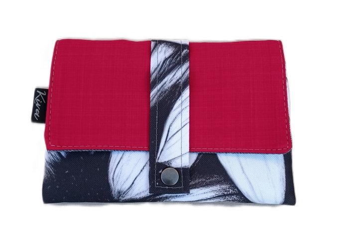 Obal na PETPASS, VK černobílý + červená klopa