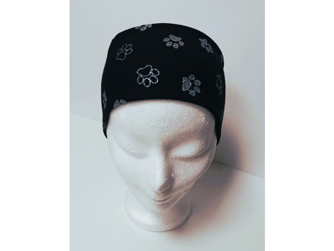 Čelenka třpytivé tlapky černá