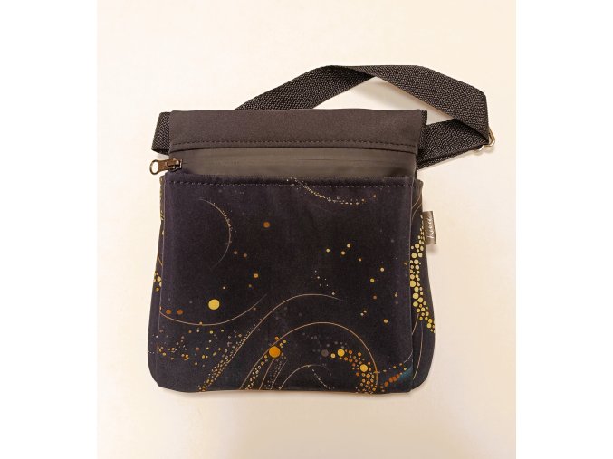 Pamlskovník zip a magnet zlatavé okouzlení černá