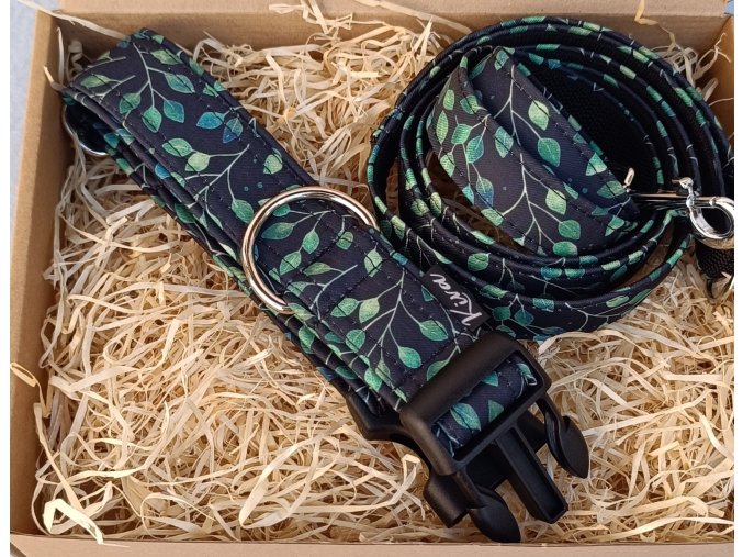 Obojek pro psa Drobné lístečky