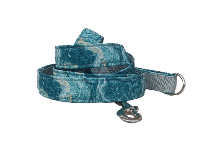 Vodítko jednoduché světle modrý mramor