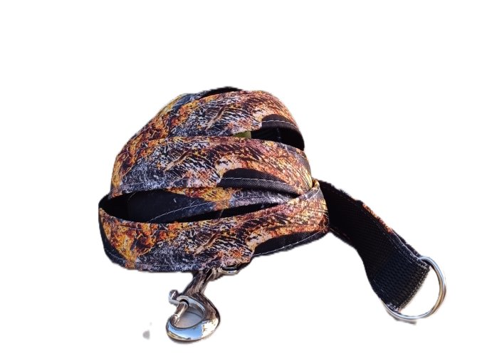 Vodítko jednoduché černozlatý mramor