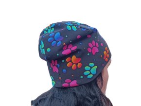 Čepice a nákrčník neonové tlapky