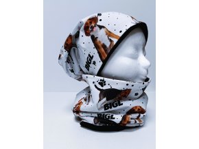 Čepice a nákrčník bígl