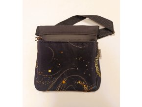 Pamlskovník zip a magnet zlatavé okouzlení černá