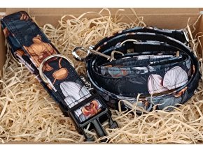 Obojek pro psa Klasik Tmavá orchidej