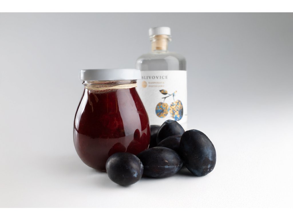 Švestkový extra džem se slivovicí se sníženým obsahem cukru
