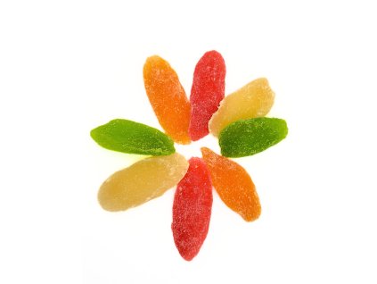 Ananás platy farebný kandizovaný