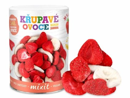 Banán - Jahoda chrumkavé ovocie 80g