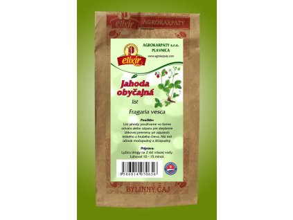 jahoda obycajna list