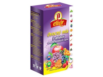 Ovocný mix – 5 druhov ovocno-bylinných čajov 20x1,5g