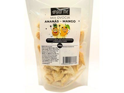 Ananás a mango lyofilizované