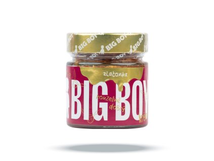 BIG BOY® Zlatonka - Sladký lískový krém s kousky křupavých oříšků a kakaem 220g