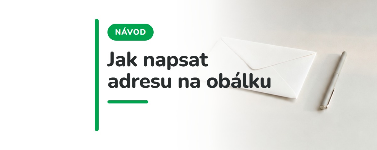 Jak správně napsat adresu na obálku