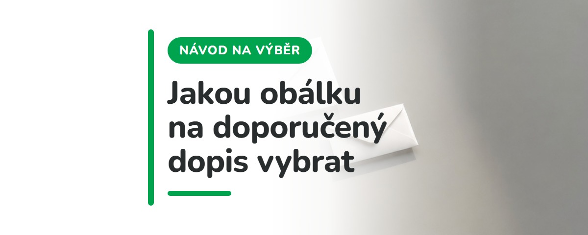 Jaká obálka na doporučený dopis