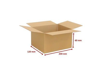 Kartonová krabice 3VVL 200x120x60mm (25ks)