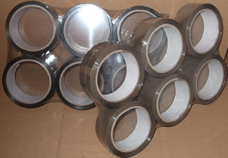 Hnědá PP lepicí páska 48 mm x 66 m s akrylátovým lepidlem