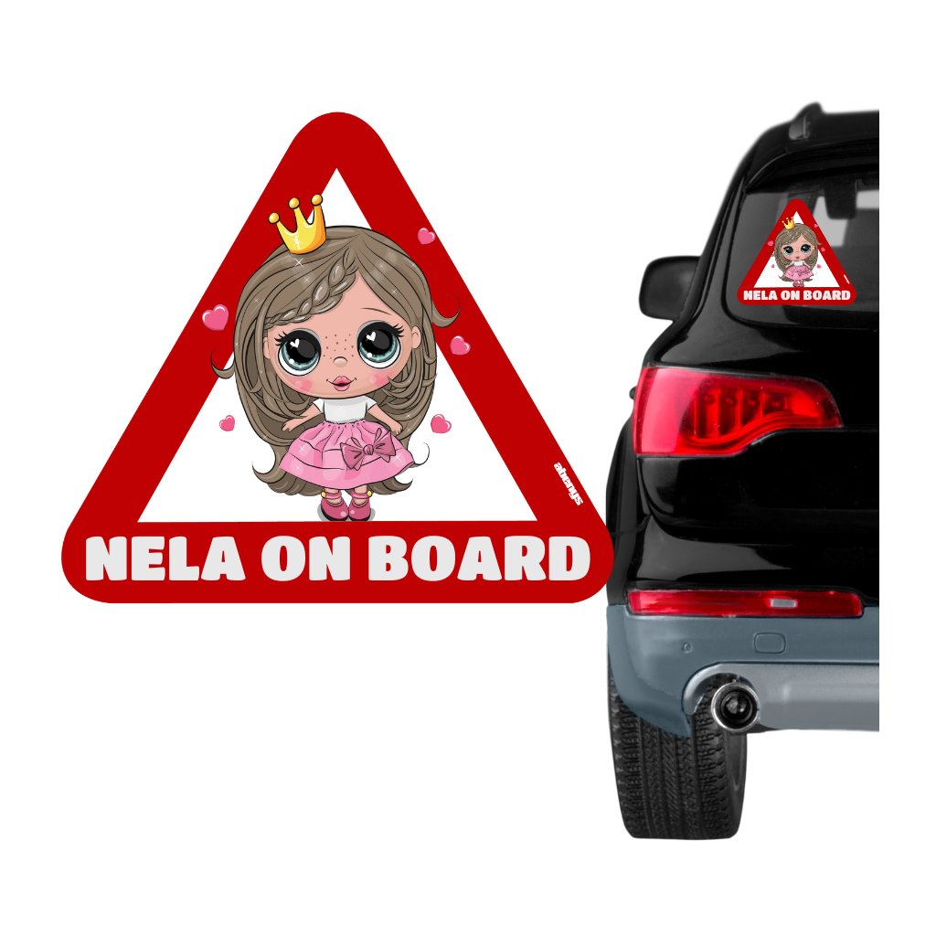 Samolepka na auto s reflexním textem - Nela