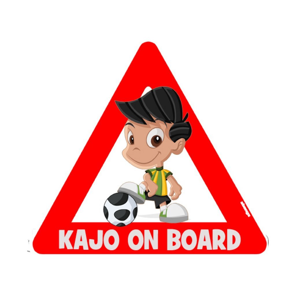 Samolepka na auto s reflexním textem - Kajo