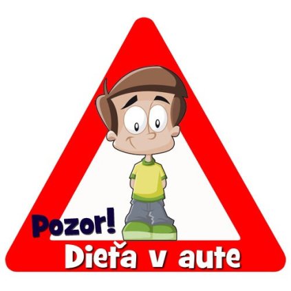 nálepka na auto - Dieťa v aute - postavička Paul