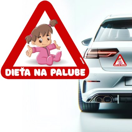 Samolepka na auto s reflexním textem - Lotte