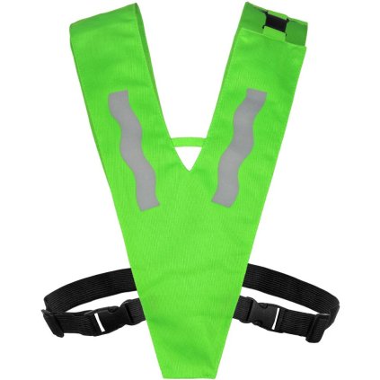 detská reflexná vesta V - zelená