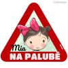 Samolepka na auto s reflexním textem - Mia